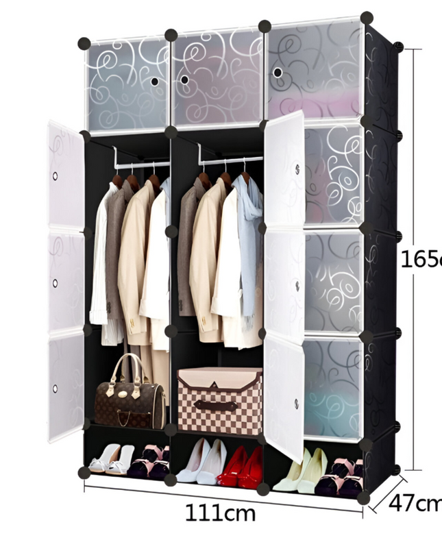 Wardrobe 12 Cube With Shoe Rack