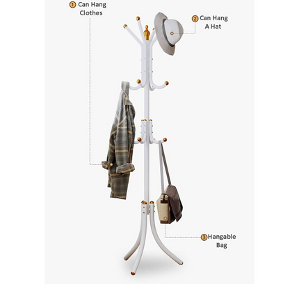 Metal Coat Rack 12 hooks
