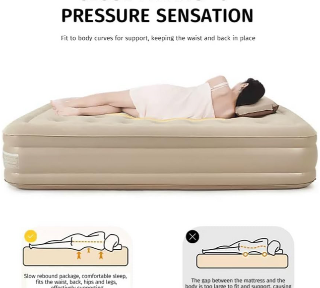 Portable Inflatable Bed Single With Inflating Pump