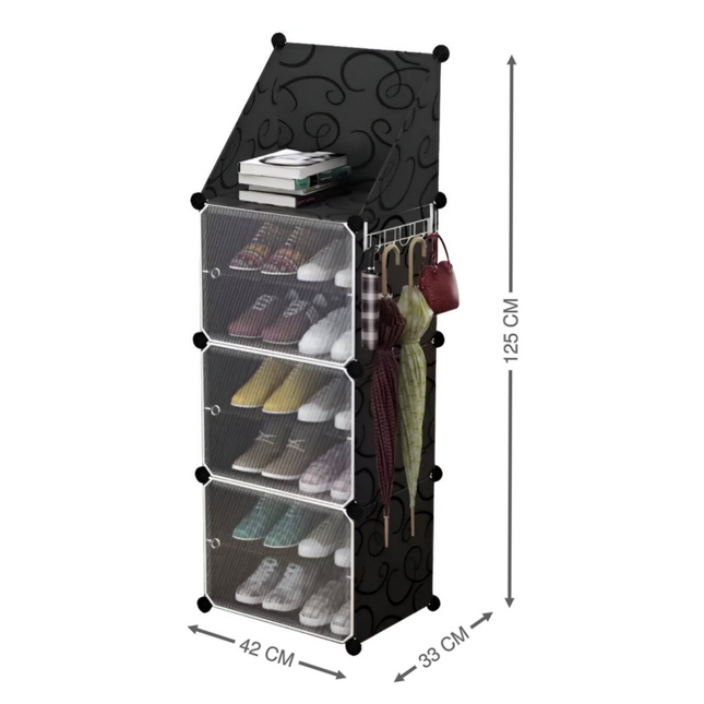 Shoe Rack 1 Column 7 Layer 3 Doors