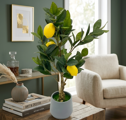 Artificial Decorative Lemon Potted Plant