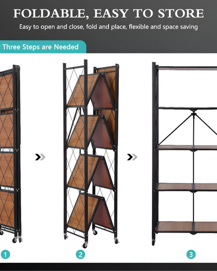 Kitchen Rack 5 layer wooden shelf