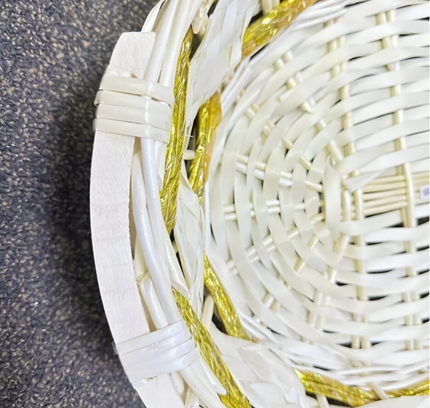 Gift Bamboo Hamper Basket Oval-shape