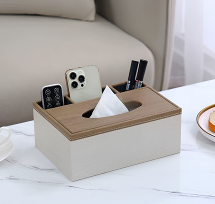 Multifuntional Tissue Box Wooden