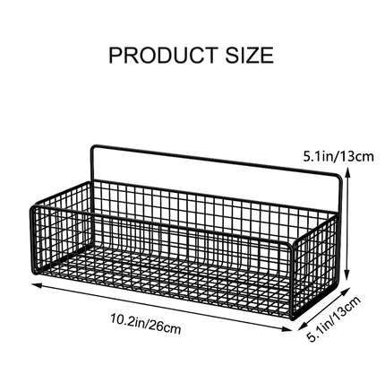 Wall Hanging Metal Storage Rack 1pcs