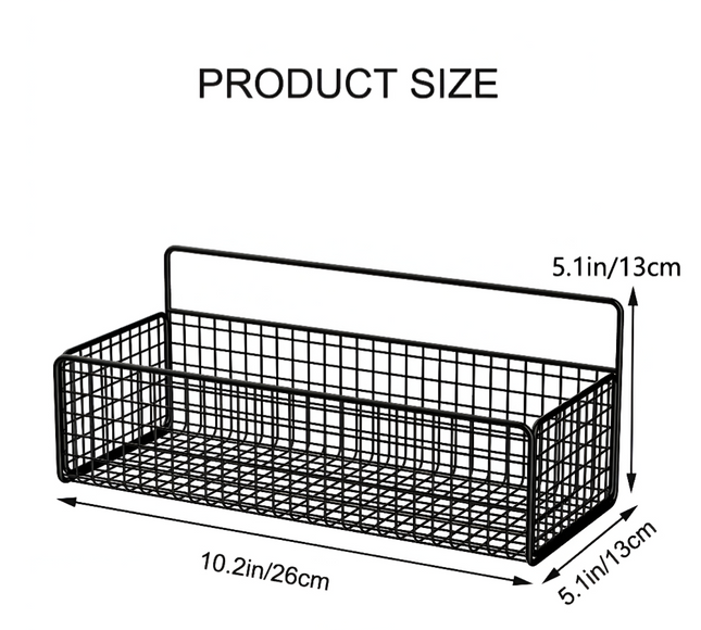 Wall Hanging Metal Storage Rack 1pcs