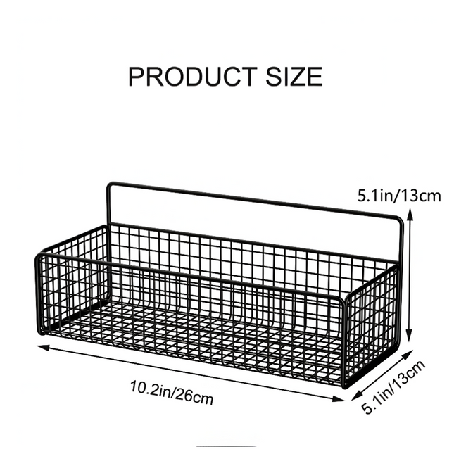 رف تخزين معدني معلق على الحائط، قطعة واحدة