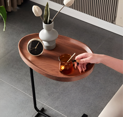 طاولة قهوة على شكل حرف C لغرفة المعيشة وغرفة النوم