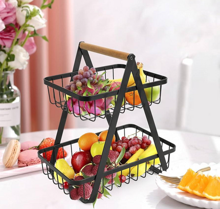 Fruit Basket Metal 2 Tier