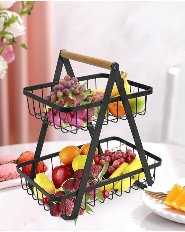 Fruit Basket Metal 2 Tier