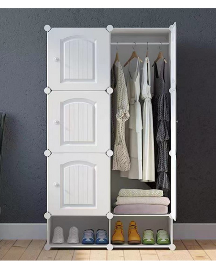 Wardrobe 6 Cube With Shoe Rack