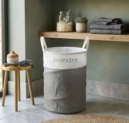 Foldable Laundry Basket Round