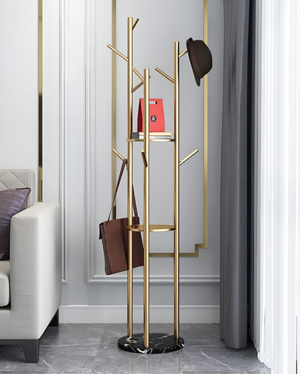 Garment Rail Clothes Rack Metal with Shelf