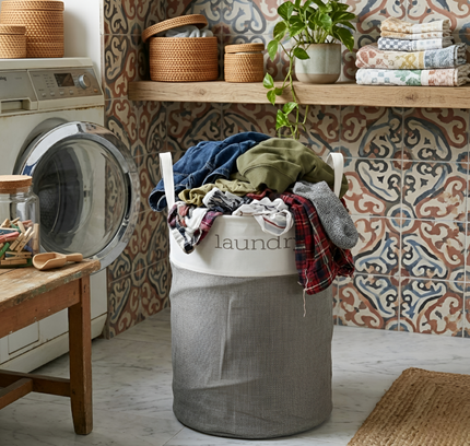 Foldable Laundry Basket Round