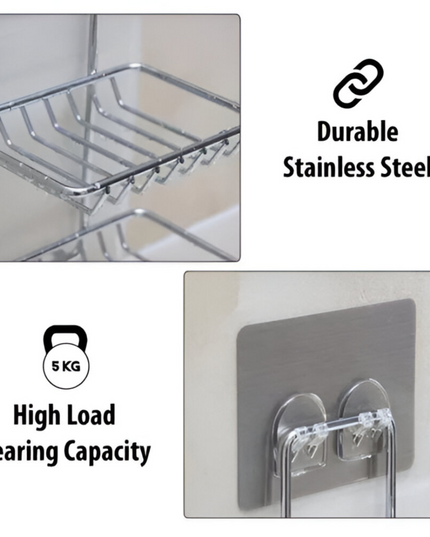 حامل صابون من الفولاذ المقاوم للصدأ