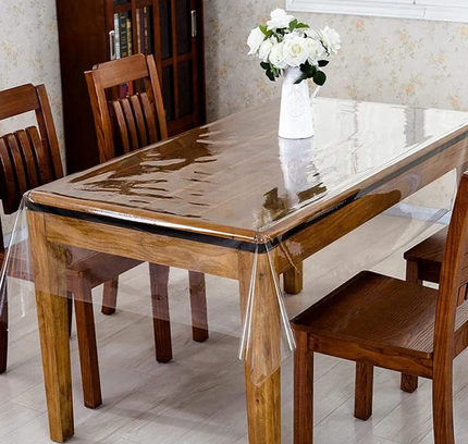 Transparent Plastic PVC Table Covering Cloth