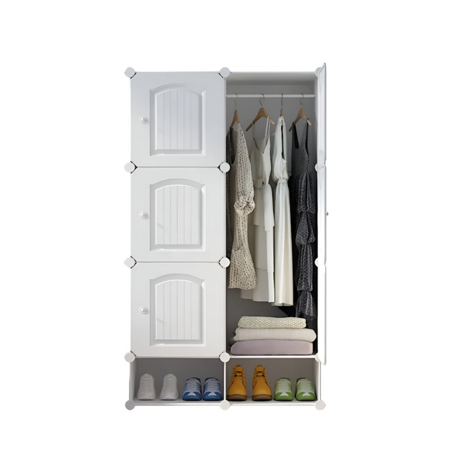 Wardrobe 6 Cube With Shoe Rack