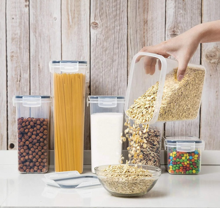 Food Storage Containers With Lids, 7 Pcs Set