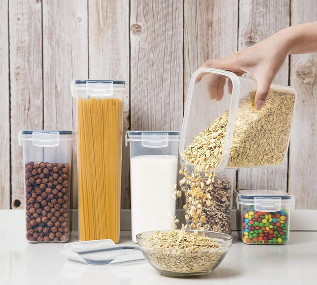 Food Storage Containers With Lids, 7 Pcs Set