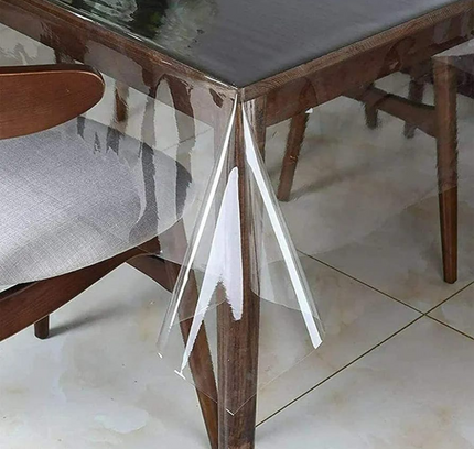 Transparent Plastic PVC Table Covering Cloth