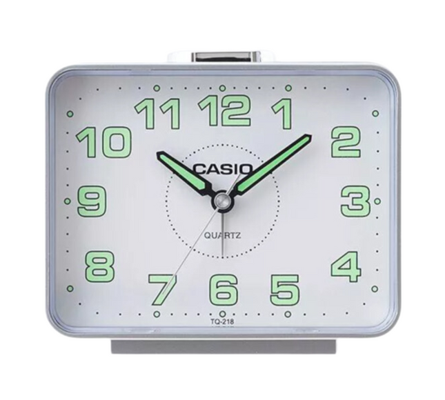 Casio Analog Table Clock Tq-218-8Df Grey