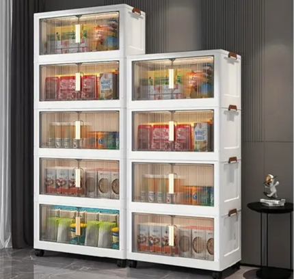 خزانة تخزين قابلة للطي 5 طبقات 185 سم