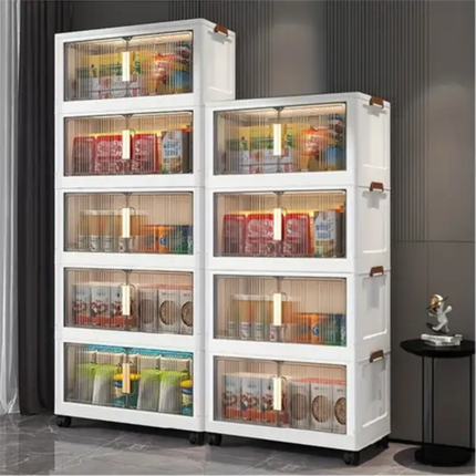 خزانة تخزين قابلة للطي 5 طبقات 185 سم