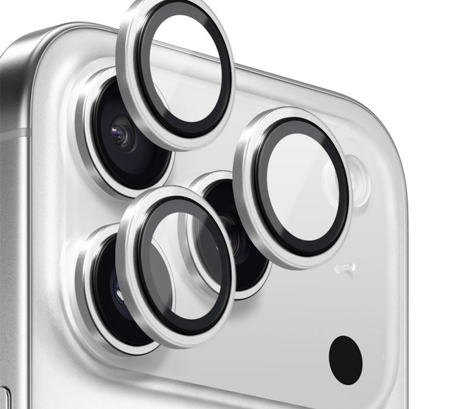 Camera Lens Protector Silver Titanium 17 Pro / 17pro Max