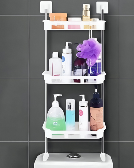 رف المرحاض ذو 3 طبقات