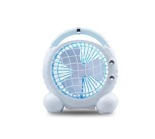 مروحة صغيرة محمولة مع ضوء LED JR-5500