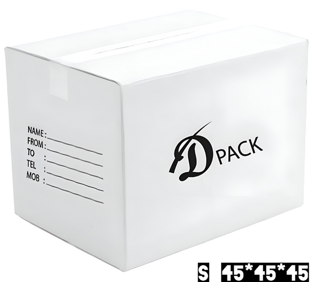 كرتون شحن كرتون تغليف أبيض متوسط