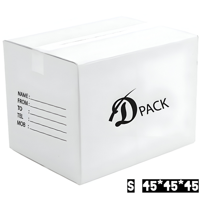 كرتون شحن كرتون تغليف أبيض متوسط