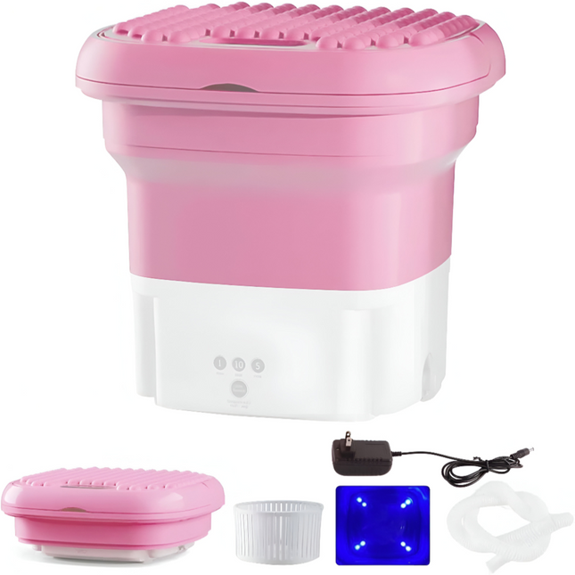 غسالة ملابس صغيرة قابلة للطي