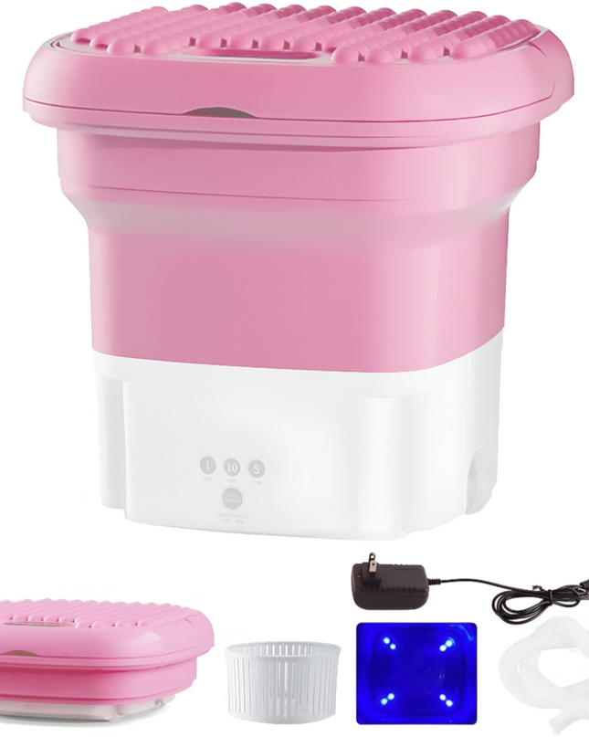 غسالة ملابس صغيرة قابلة للطي