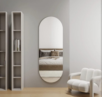 Self Adhesive Flexible Wall Mirror Oval Shape