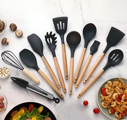 مجموعة أدوات الطبخ للمطبخ 12 قطعة
