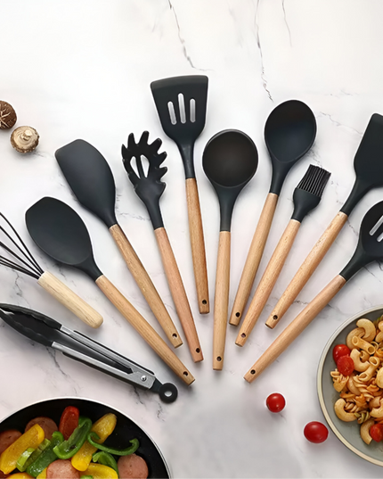 مجموعة أدوات الطبخ للمطبخ 12 قطعة