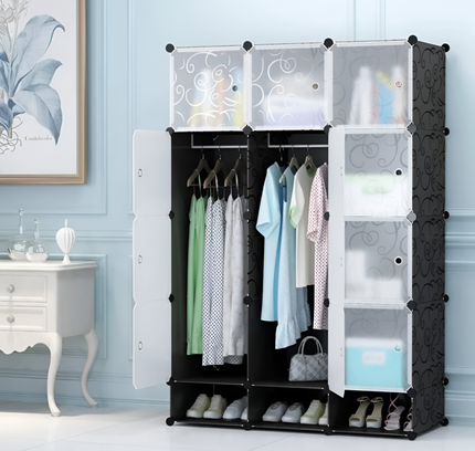 Wardrobe 12 Cube With Shoe Rack