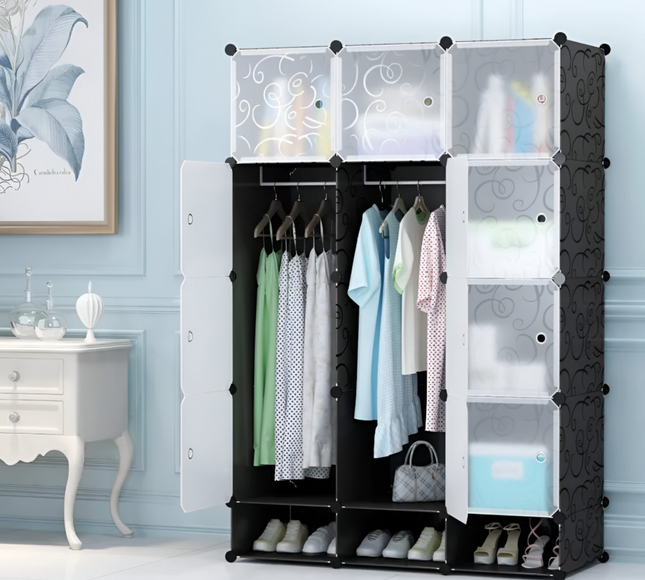 Wardrobe 12 Cube With Shoe Rack