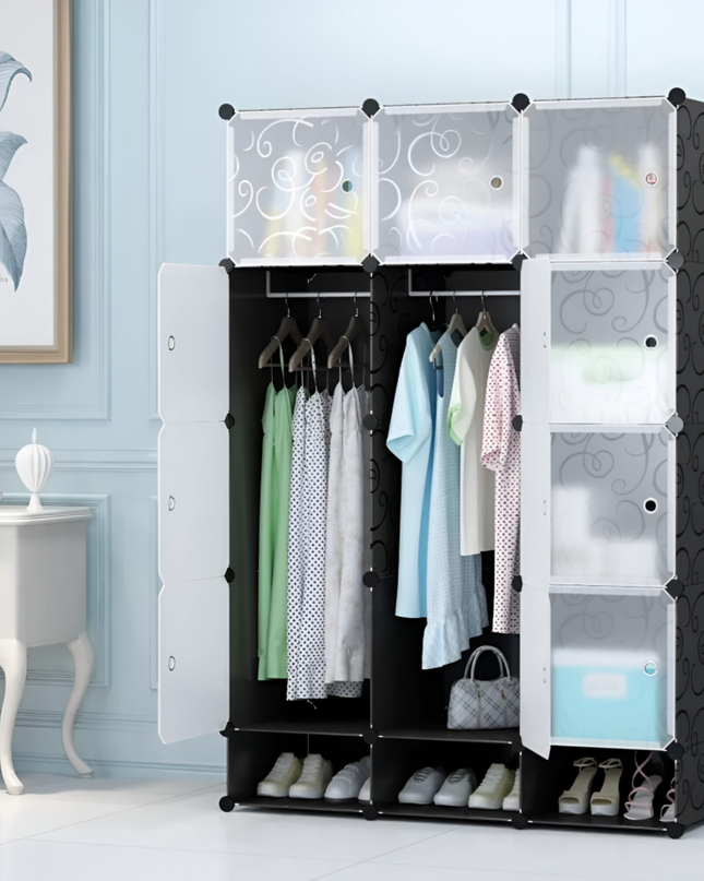 Wardrobe 12 Cube With Shoe Rack