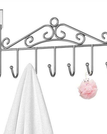 خطاف معدني فوق الباب بستة خطافات