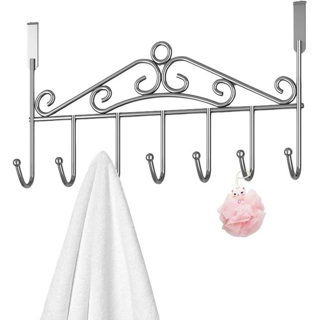 Over Door Hanger Metal 6 Hooks