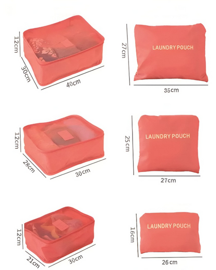 Travel Luggage Organizer Bag 6 Pcs set