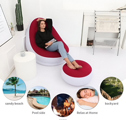 Portable Air Inflatable Chair Set