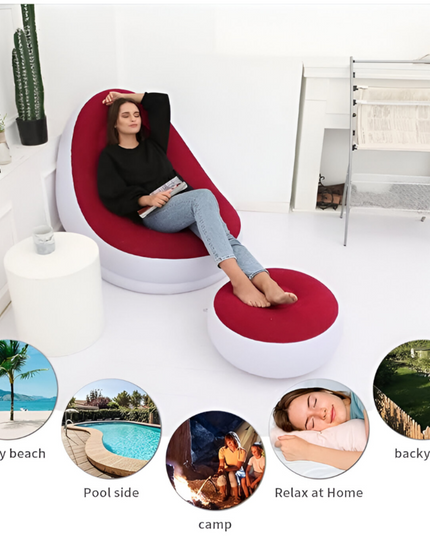 Portable Air Inflatable Chair Set