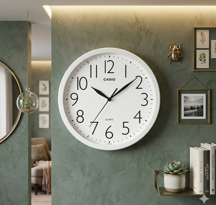 Casio Wall Clock Analog Iq-05-7Df White