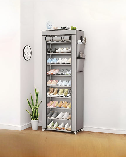 Zipper Shoe Rack 10 Layer