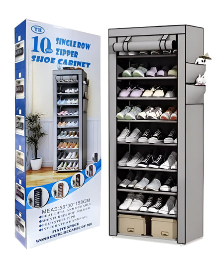 Zipper Shoe Rack 10 Layer