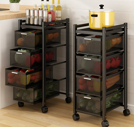 رف عربة المطبخ متعدد الطبقات