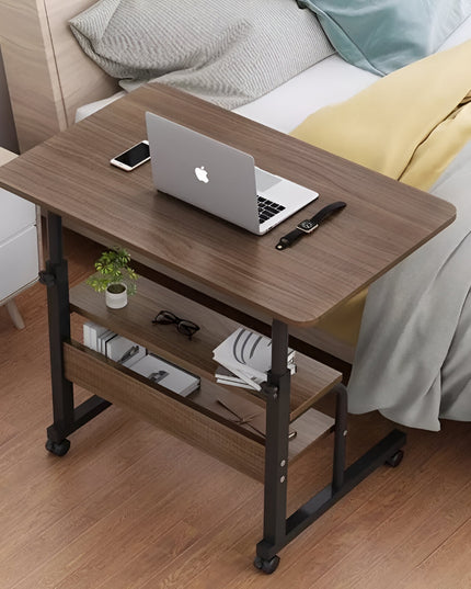 Laptop Stand Wooden Adjustable With Shelve